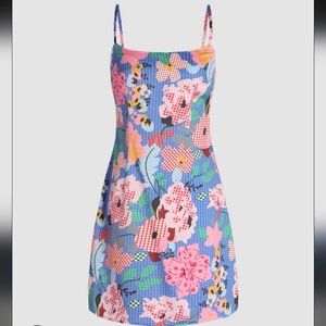 Cider Polkadot And Floral Cami Dress